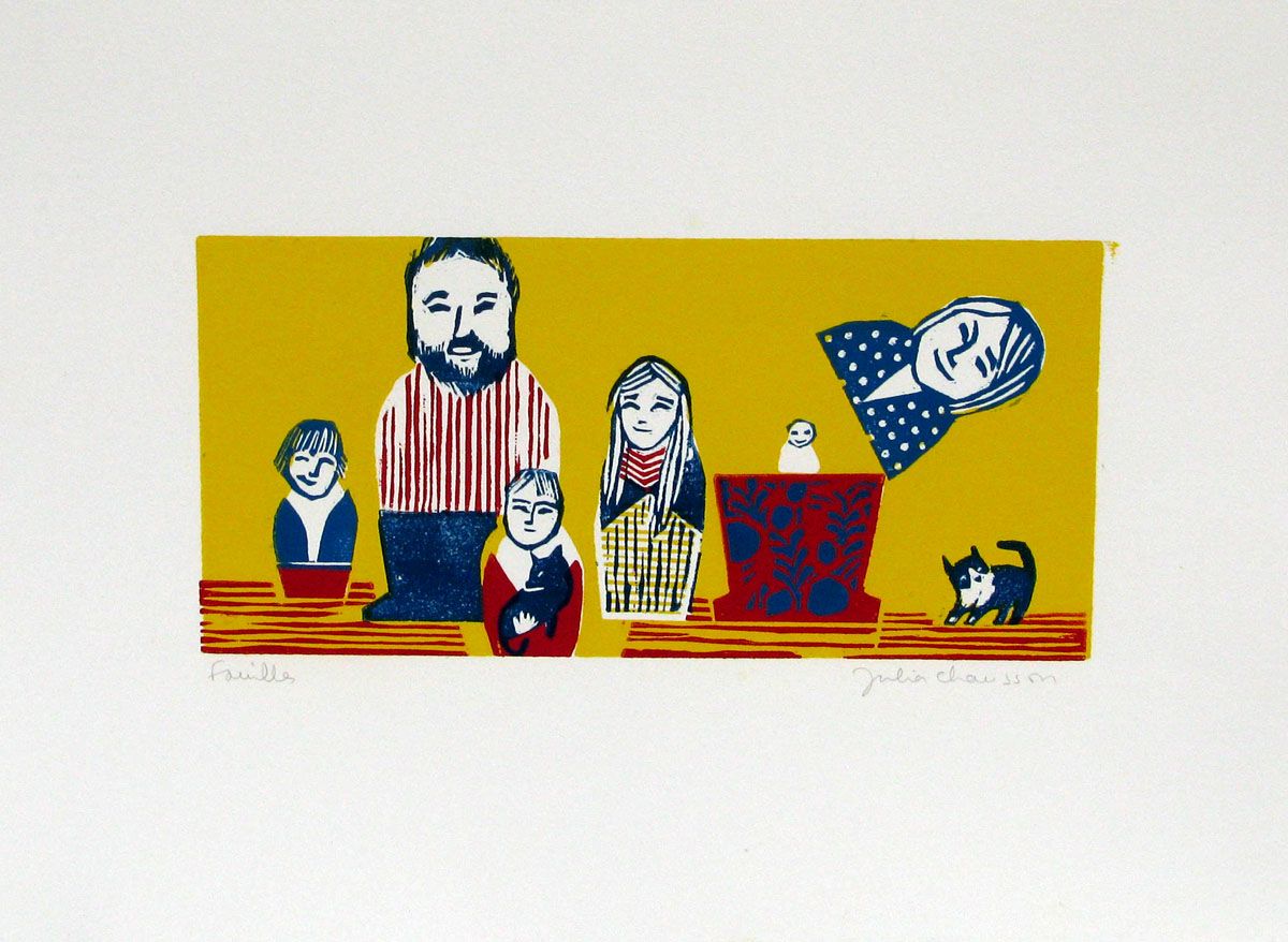Dessin de JULIA CHAUSSON a pour titre  FAMILLES style figuratif dim : JULIA CHAUSSONprix: