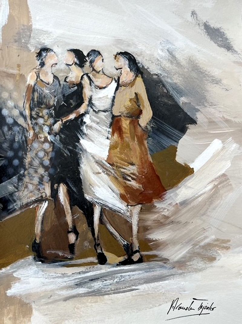 Dessin de ARANCHA TEJEDOR a pour titre  Femmes 22 style figuratif dim : ARANCHA TEJEDORprix:160