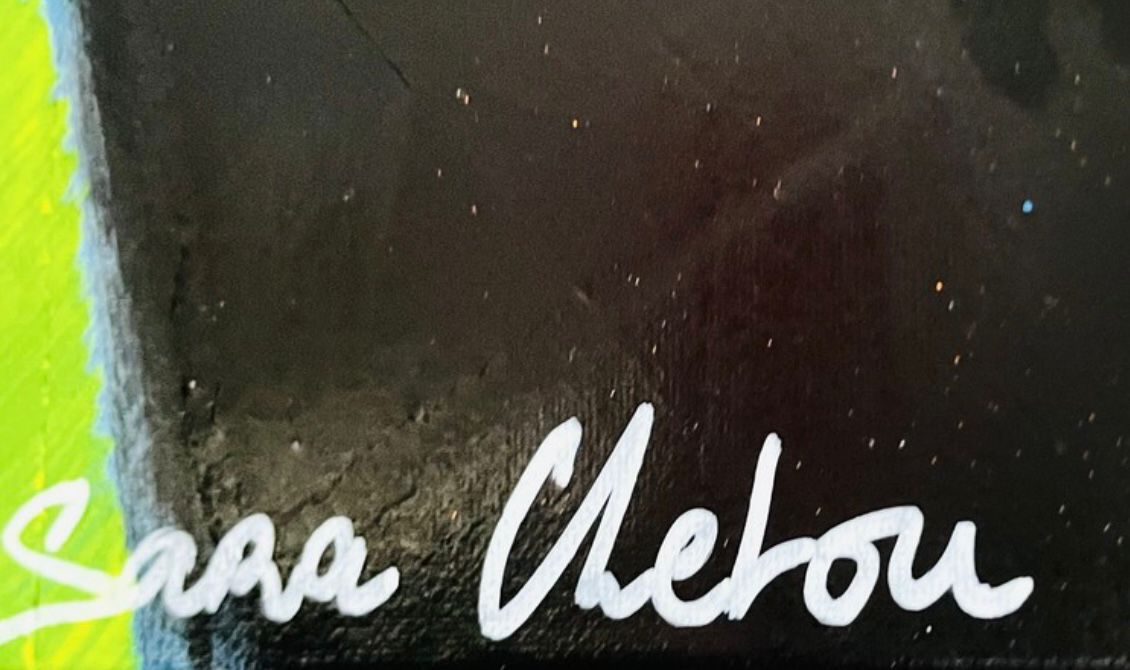 Tableau de SARA CHELOU a pour titre  Free Iran style street pop art dim : SARA CHELOUprix:890