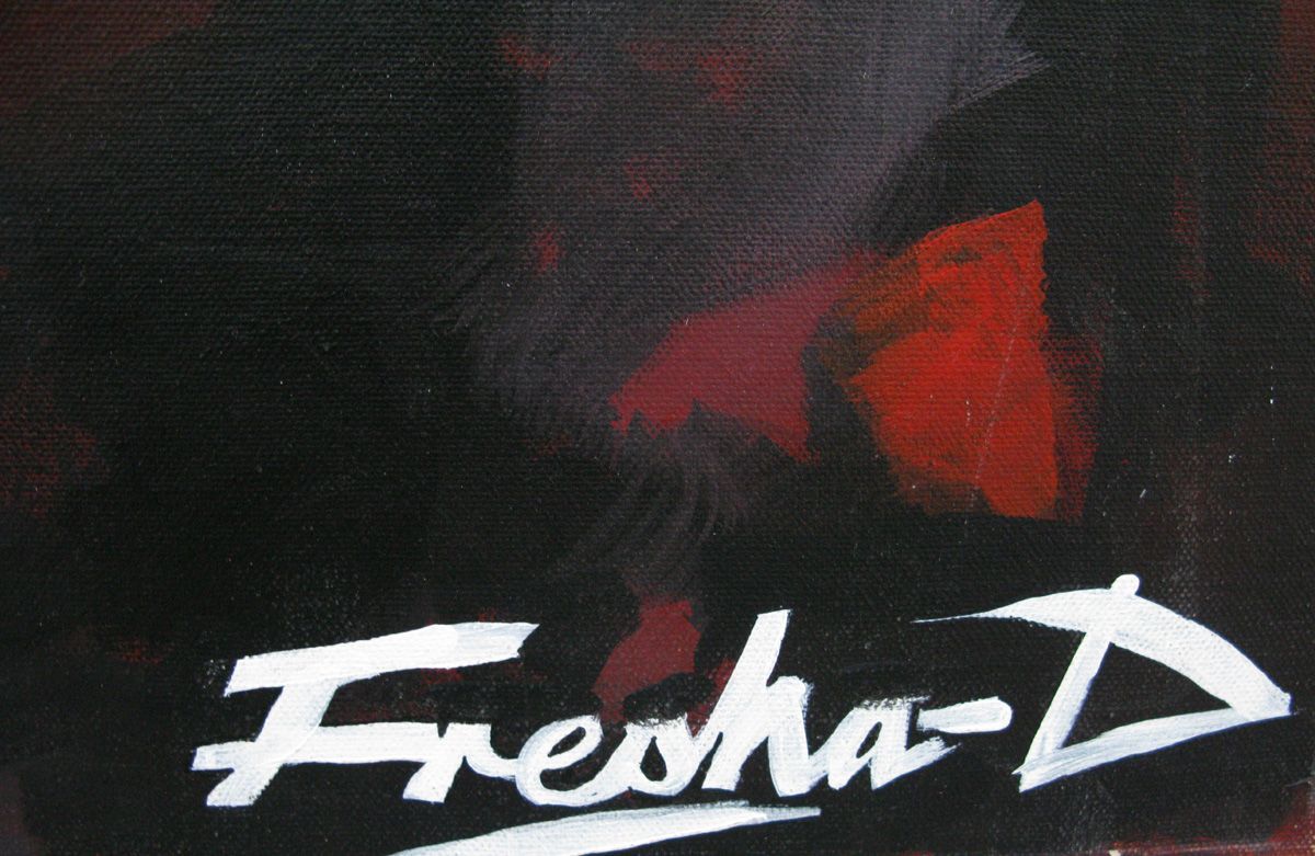 Tableau de FRESHA D a pour titre  DMX style figuratif dim : FRESHA Dprix:480