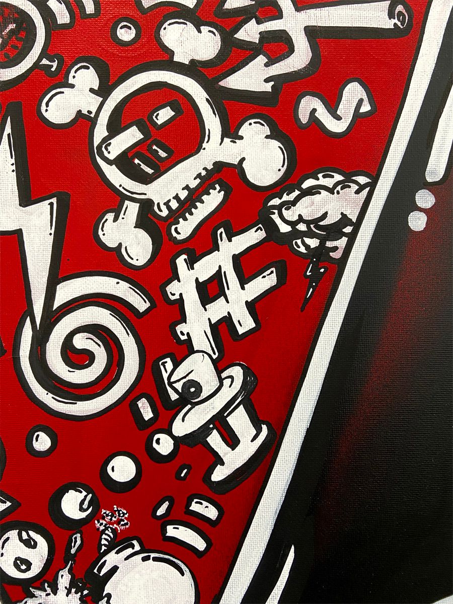 Tableau de GUTI a pour titre  Grinch style street art dim : GUTIprix:250