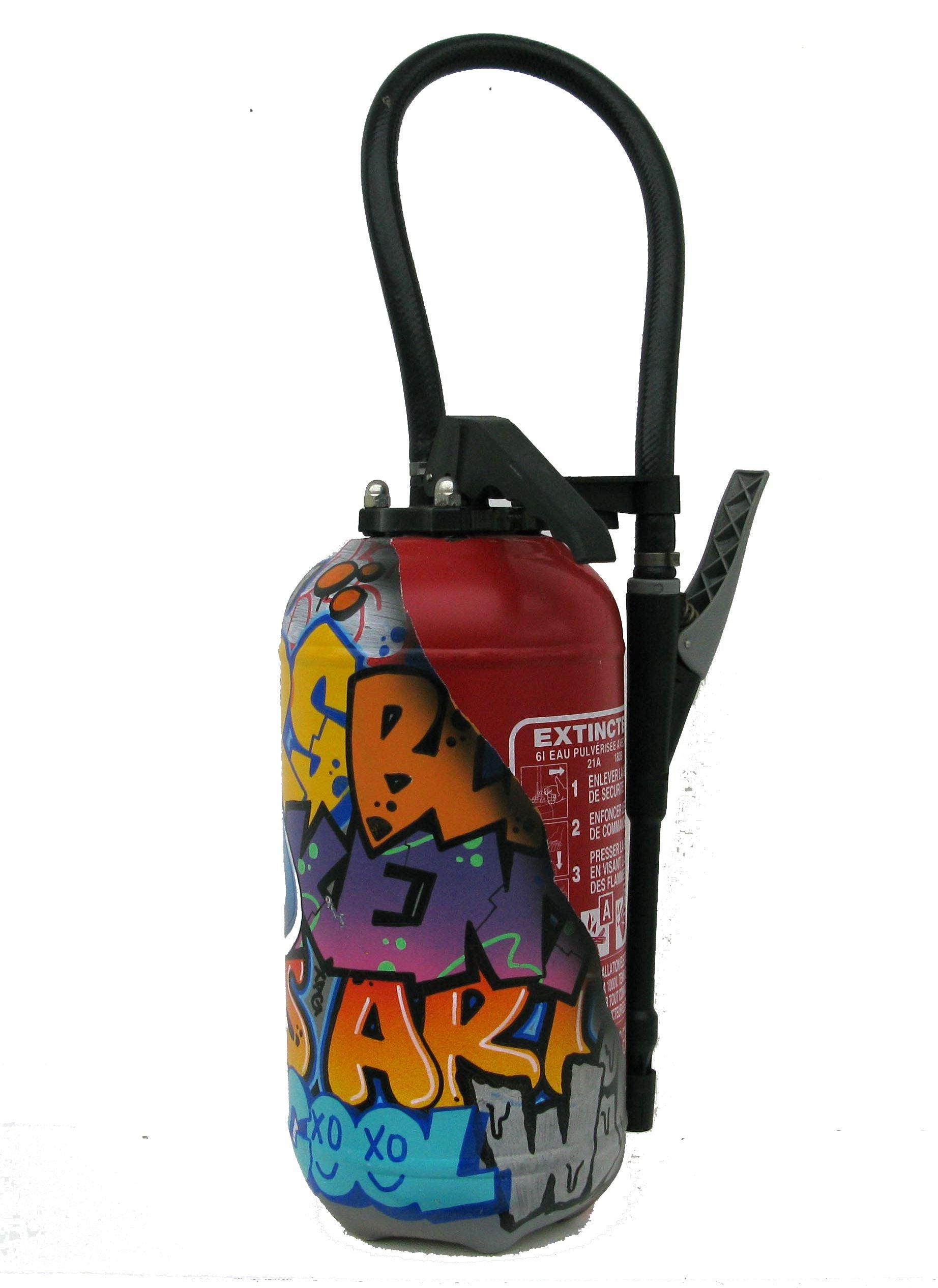Sculpture de KENY a pour titre  FIRE ART style graffiti, street art dim : KENYprix:600