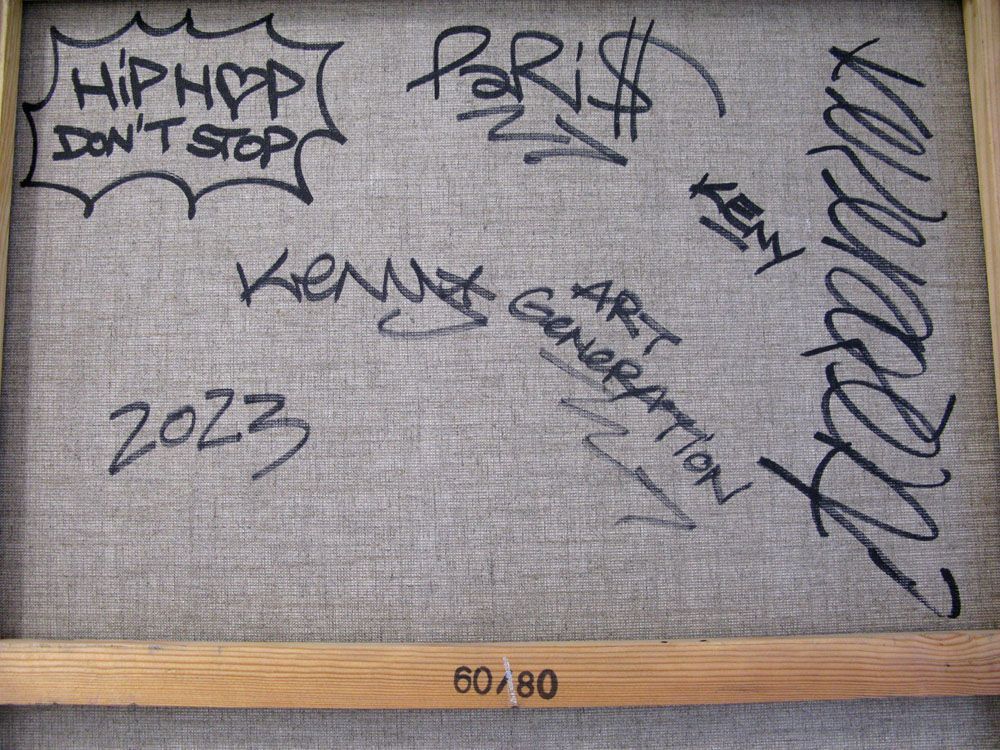Tableau de KENY a pour titre  Hip Hop style graffiti, street art dim : KENYprix:450