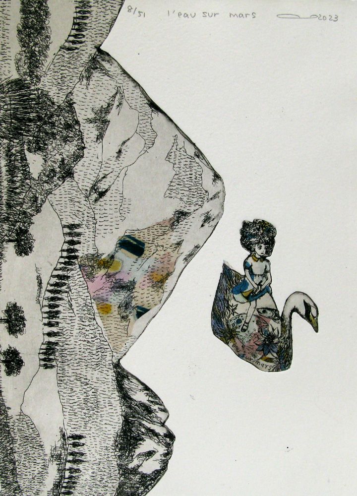 Editions d'art de ATSUKO ISHII a pour titre  l'eau sur mars style figuratif dim : ATSUKO ISHIIprix:60