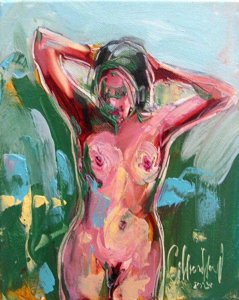 Tableau de OLENA SINIUHINA a pour titre  L'instant 12 style figuratif dim : OLENA SINIUHINAprix:90