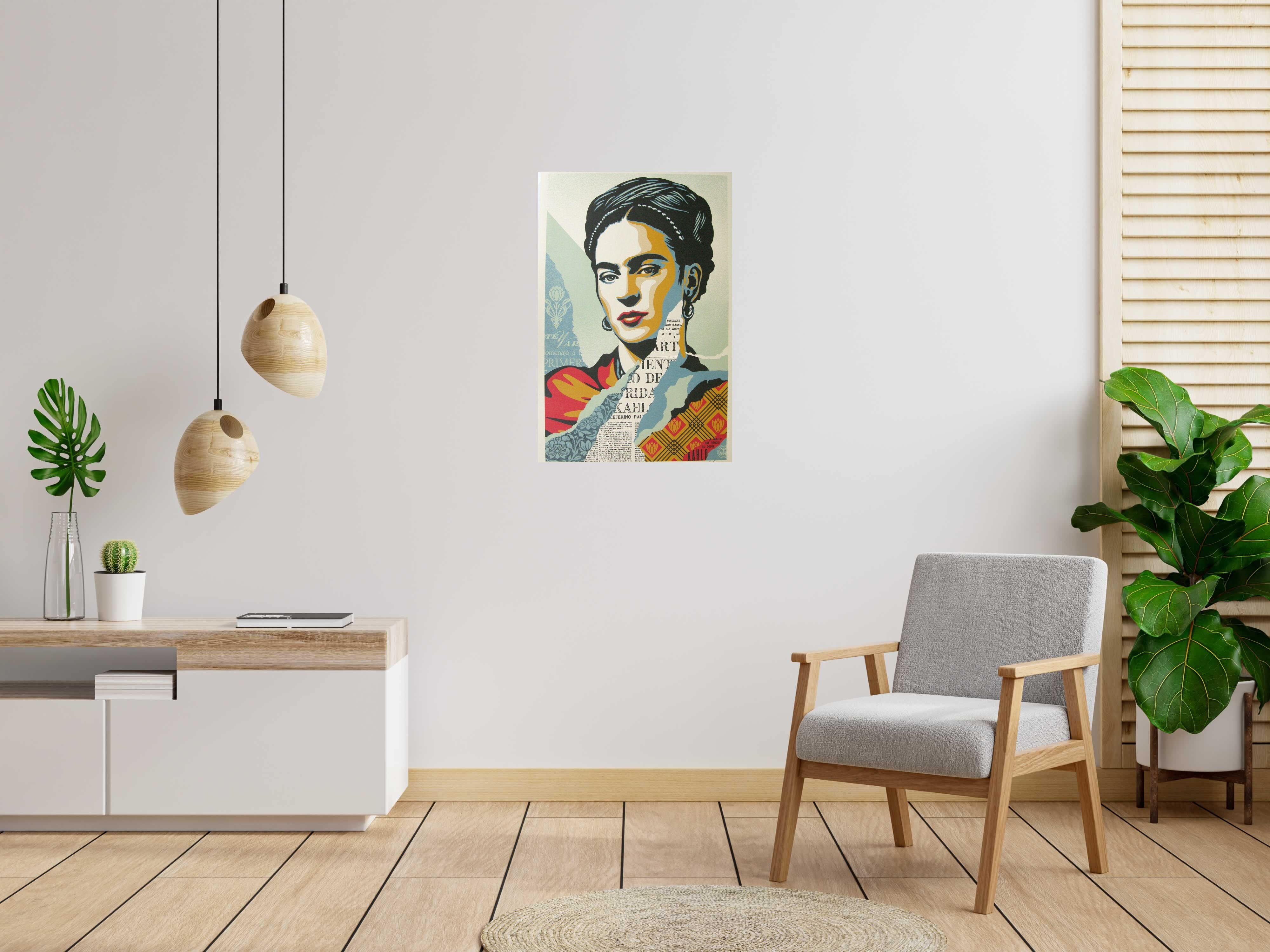 Lithographie Frida de OBEY : SHEPARD FAIREY dans un intérieur – 61 × 91 cm