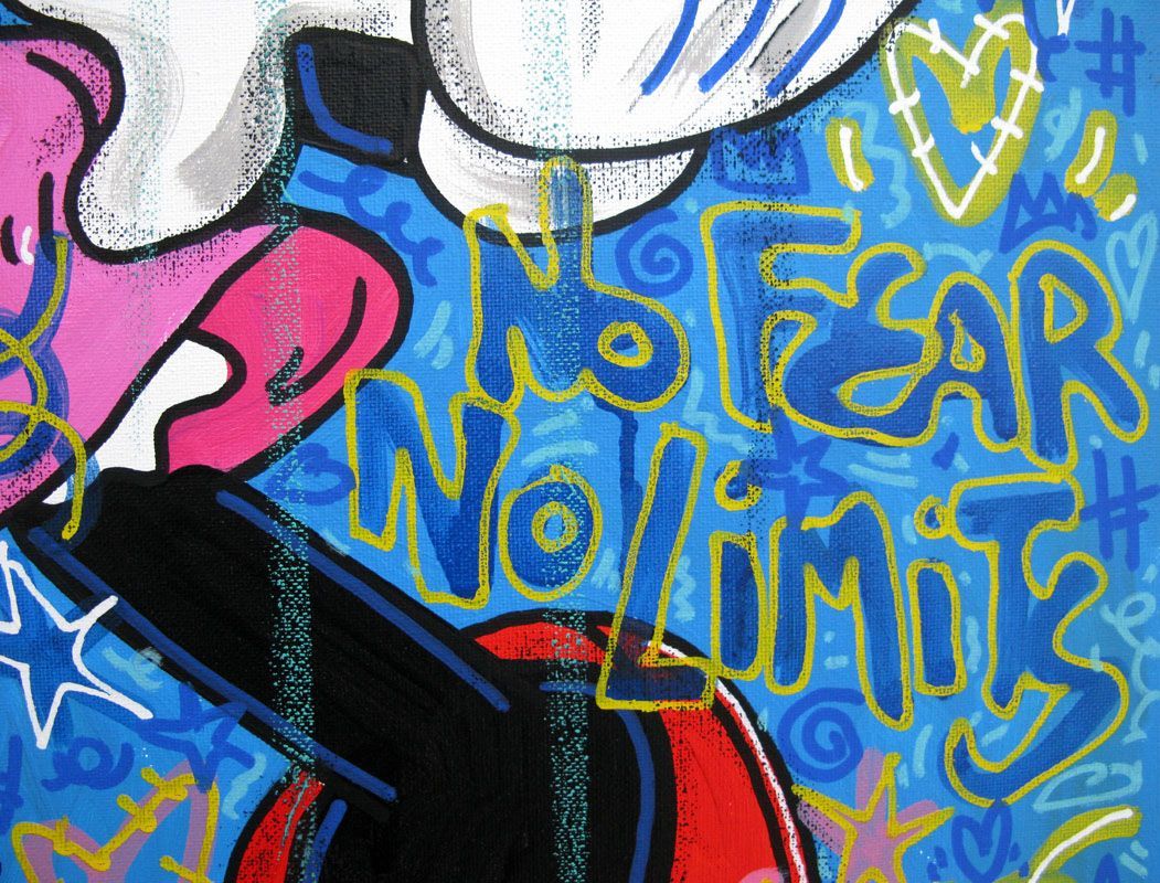 Tableau de RICO SAB a pour titre  Love Yeah style street pop art dim : RICO SABprix:450