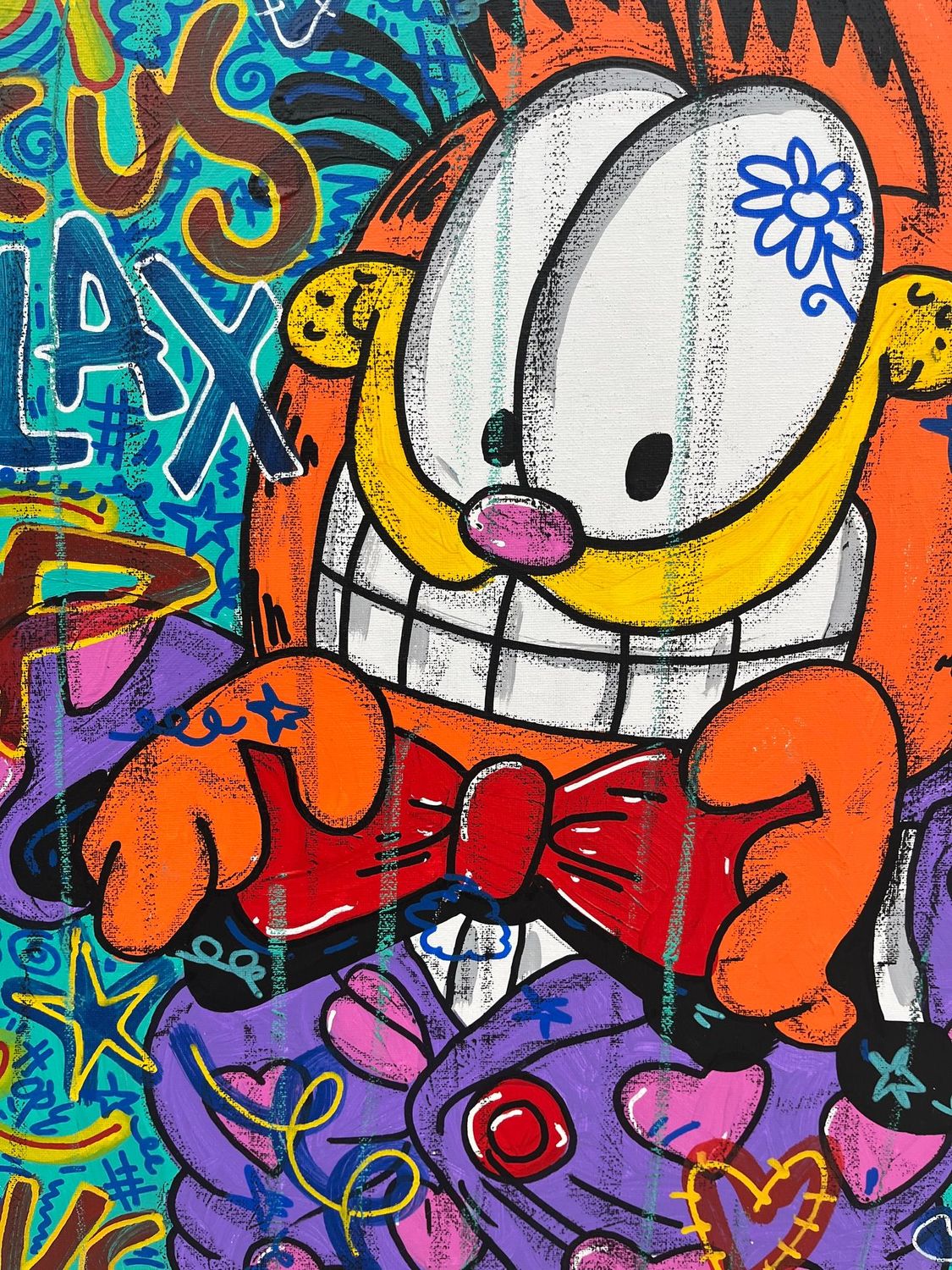 Tableau de RICO SAB a pour titre  Garfield Lover style street pop art dim : RICO SABprix:450