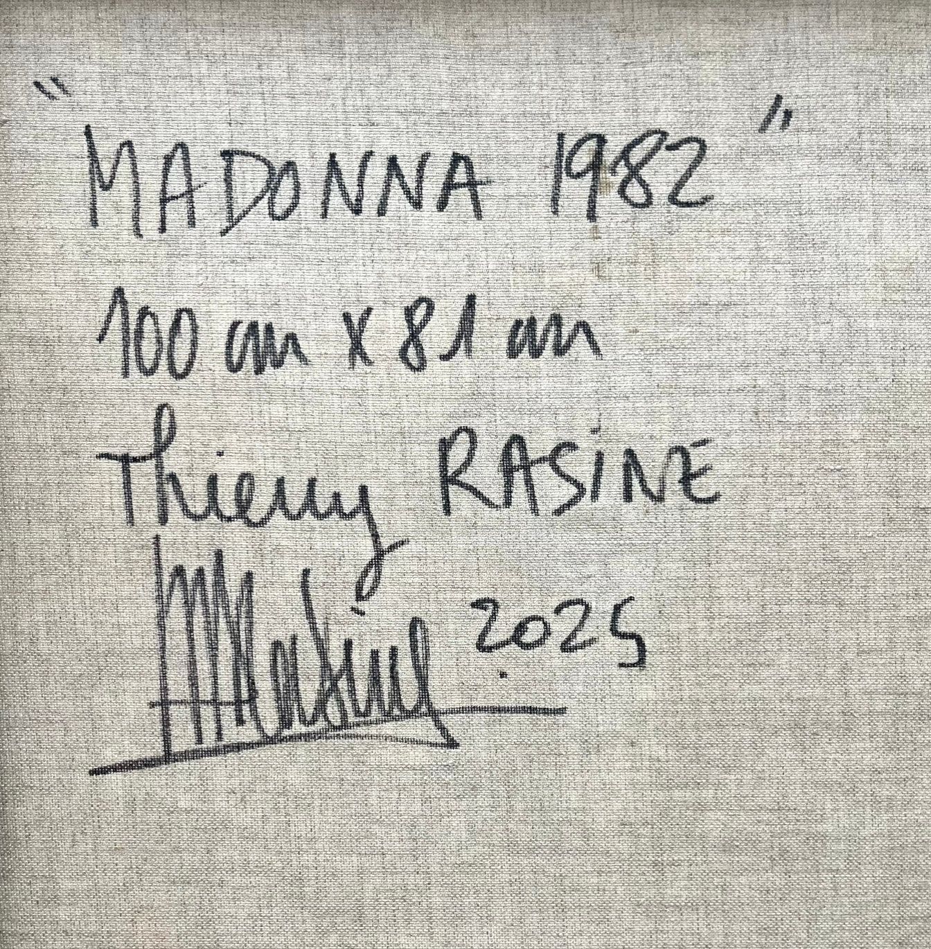 Tableau de THIERRY RASINE a pour titre  Madonna style street pop art dim : THIERRY RASINEprix:1400