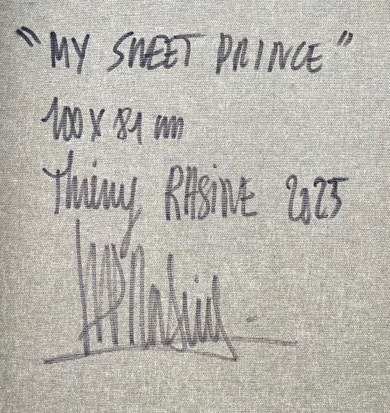 Tableau de THIERRY RASINE a pour titre  My sweet Prince style street pop art dim : THIERRY RASINEprix:1400