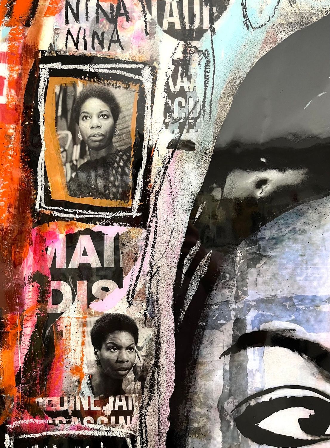 Tableau de THIERRY RASINE a pour titre  Nina style street pop art dim : THIERRY RASINEprix:1400