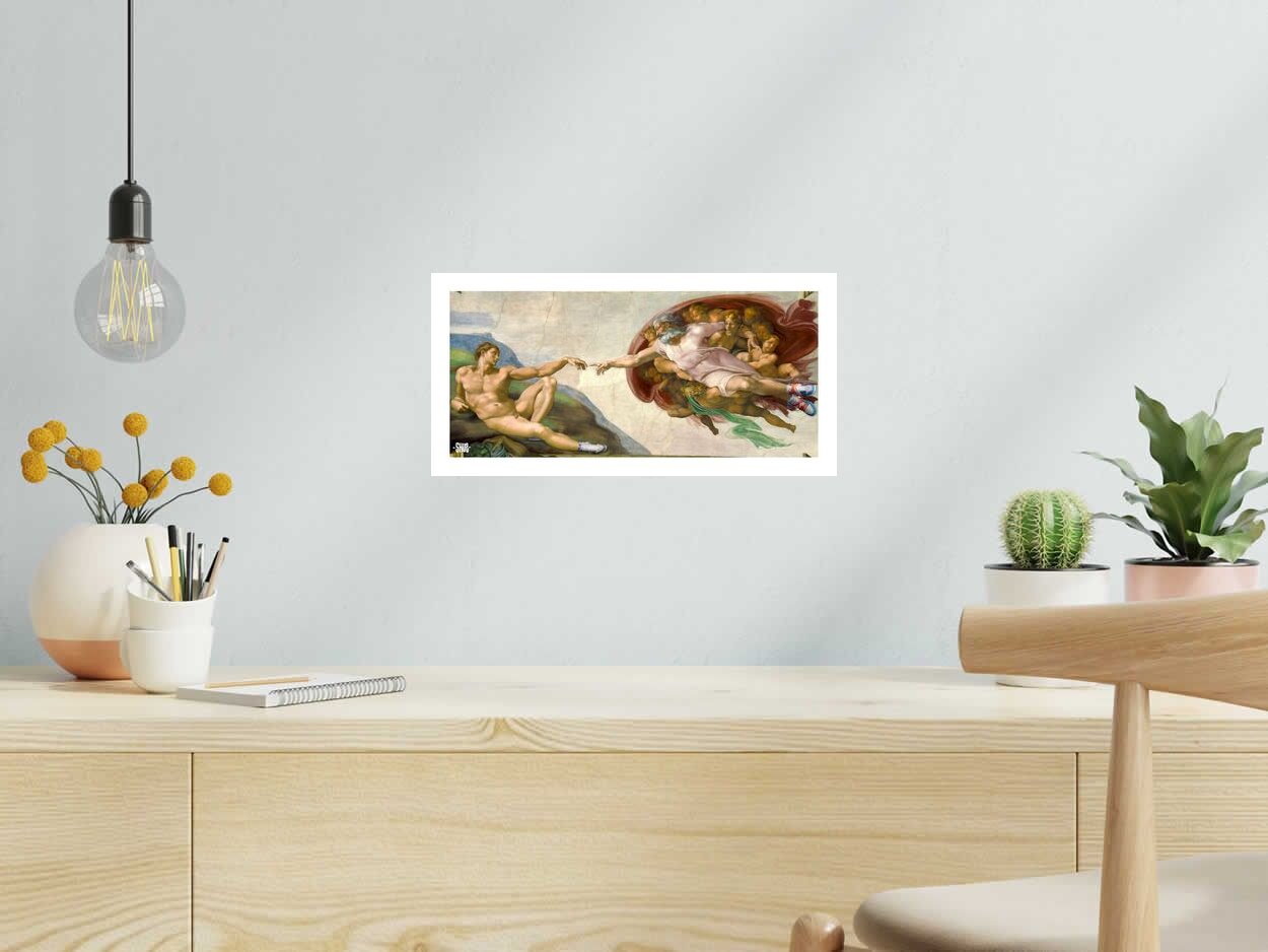 Editions d'art de SHUZ a pour titre  God's Plan style figuratif dim : SHUZprix:40