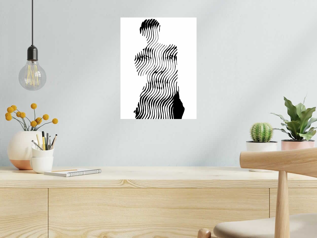 Editions d'art de WAWAPOD a pour titre  VENUS D'ANGELINA style street pop art, graphique dim : WAWAPODprix:50