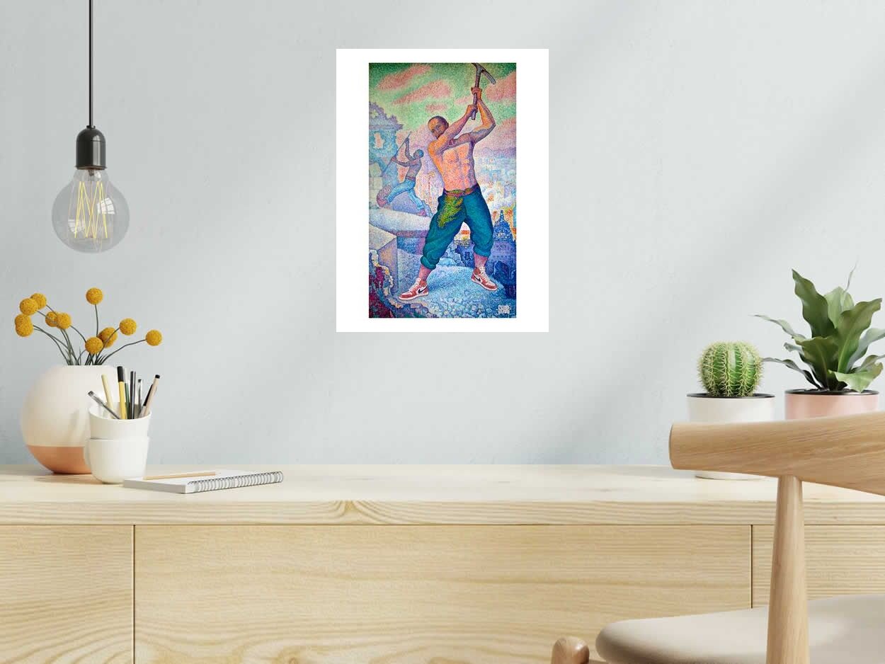 Editions d'art de SHUZ a pour titre  Golddigger style figuratif dim : SHUZprix:40