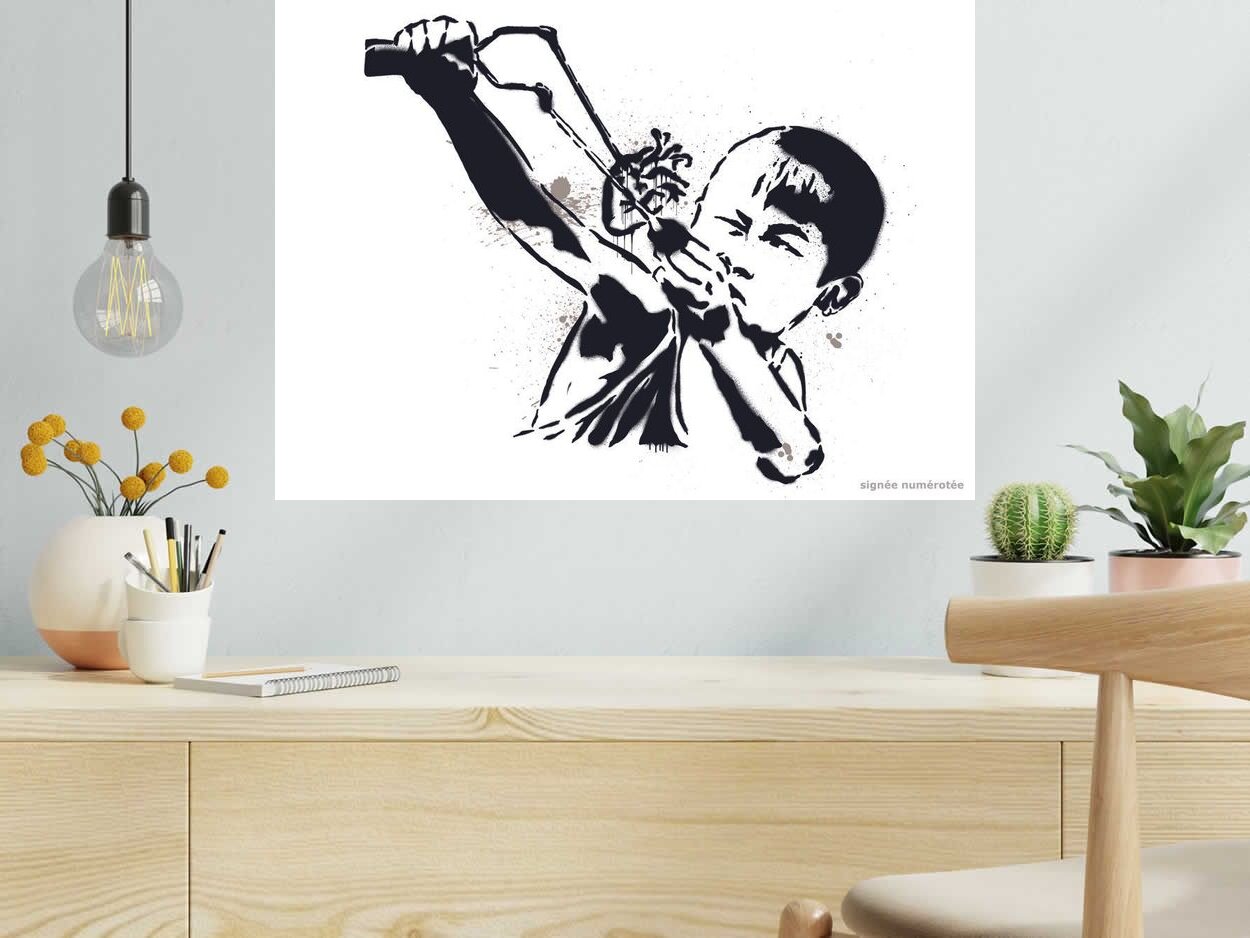 Editions d'art de FALCO a pour titre  FOROVER style street art, graphique dim : FALCOprix:75