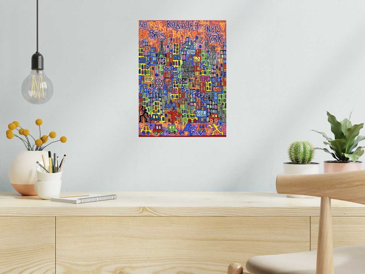 Editions d'art de RICO SAB a pour titre  BASIK style street pop art dim : RICO SABprix:70