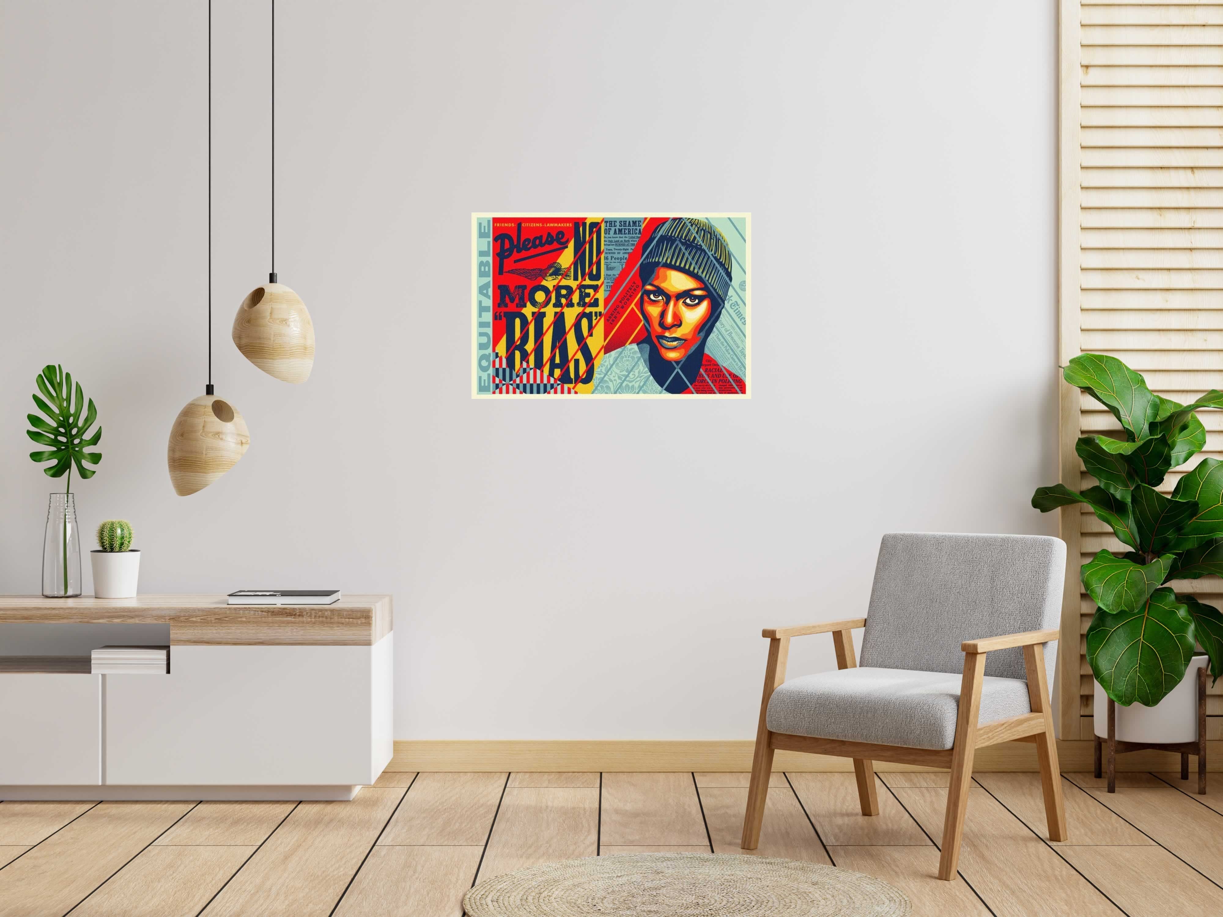 Editions d'art de OBEY : SHEPARD FAIREY  a pour titre  Obey : No more Bias style street art, graphique dim : OBEY : SHEPARD FAIREY prix:350