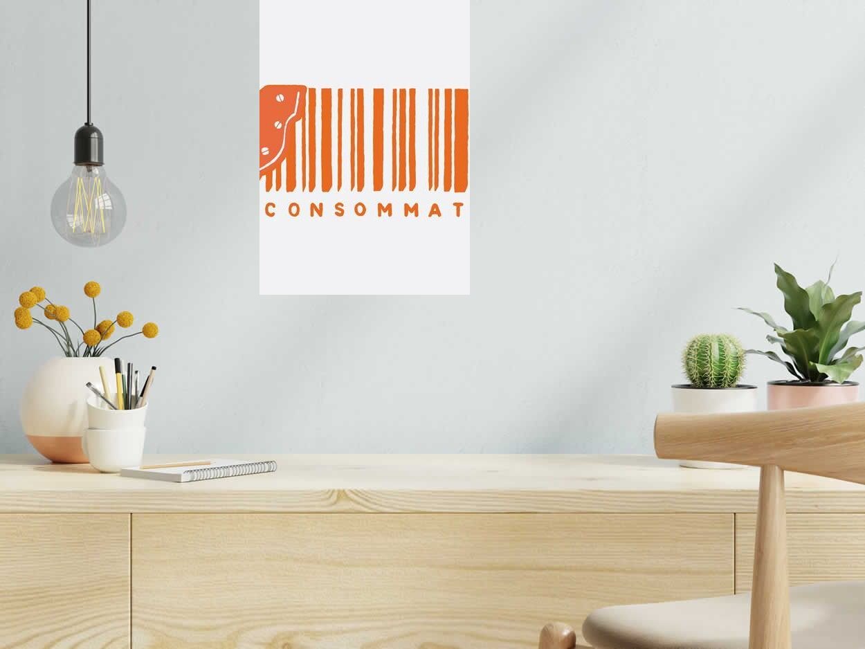 Editions d'art de DUGUDUS a pour titre  CONSOMMATION style graphique dim : DUGUDUSprix:35