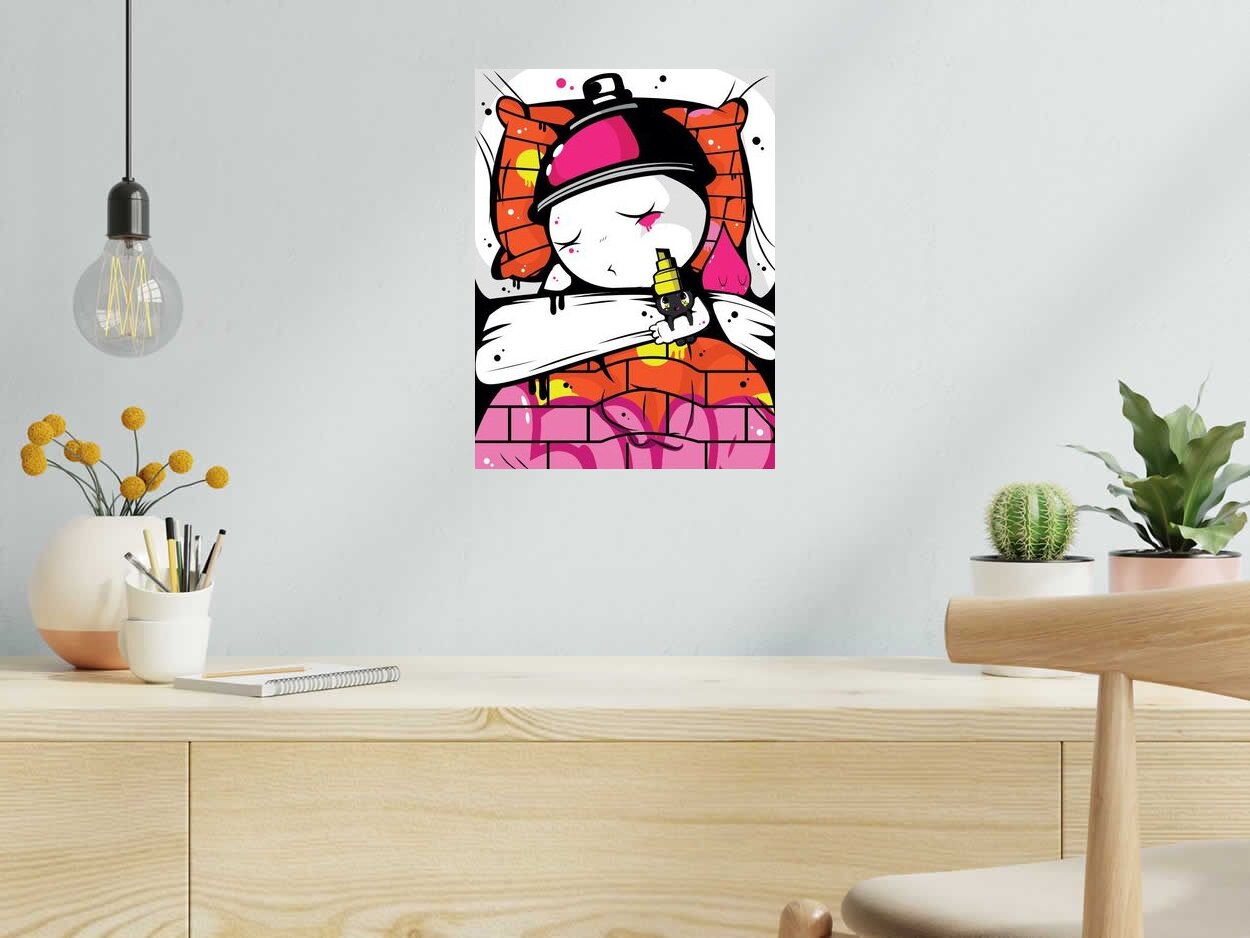 Editions d'art de JUAN SPRAY a pour titre  GRAFFILIT style street art, graphique dim : JUAN SPRAYprix:70