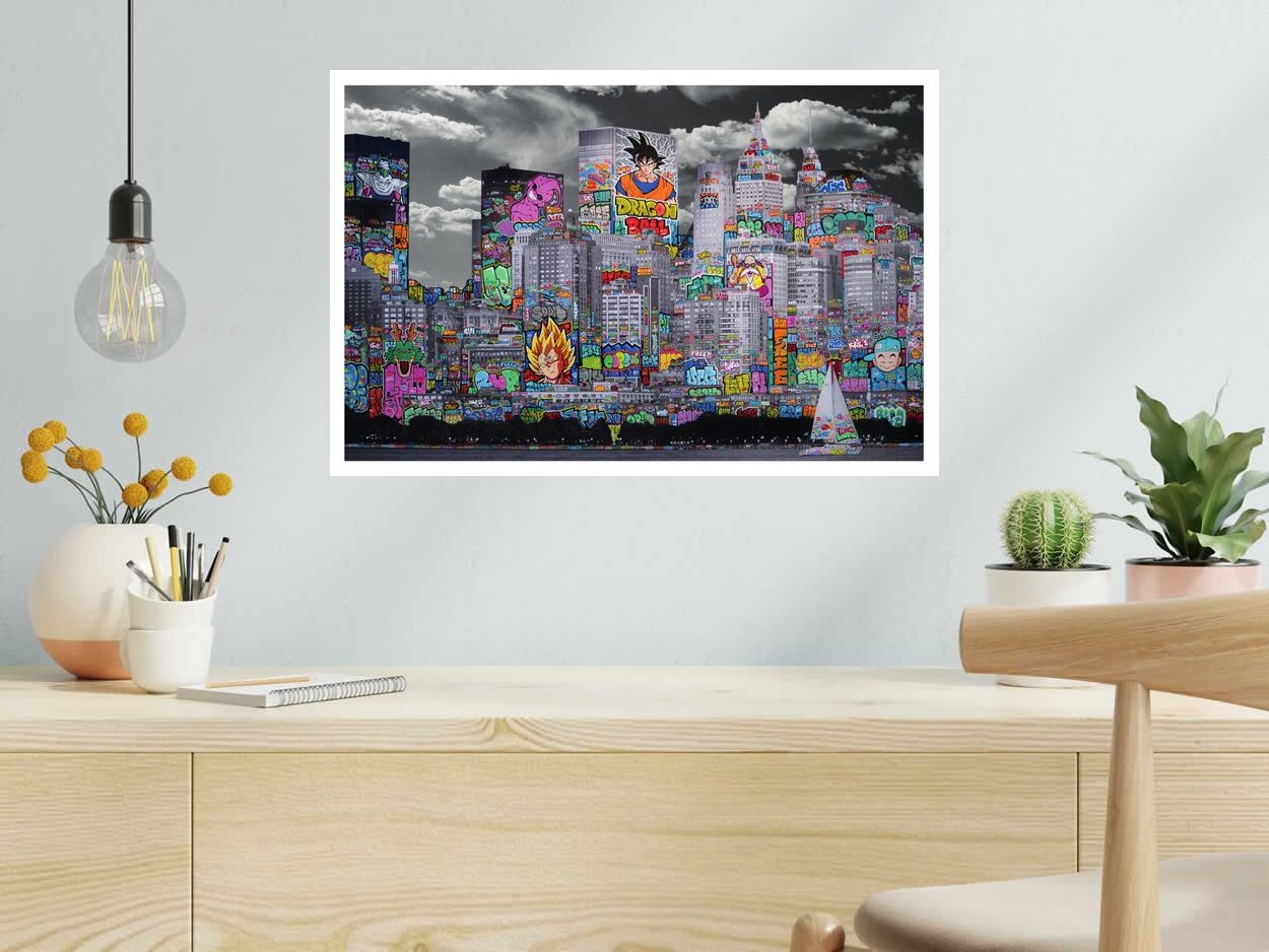 Editions d'art de BLACH a pour titre  VIC  New York DBZ style graffiti, street art dim : BLACHprix:100