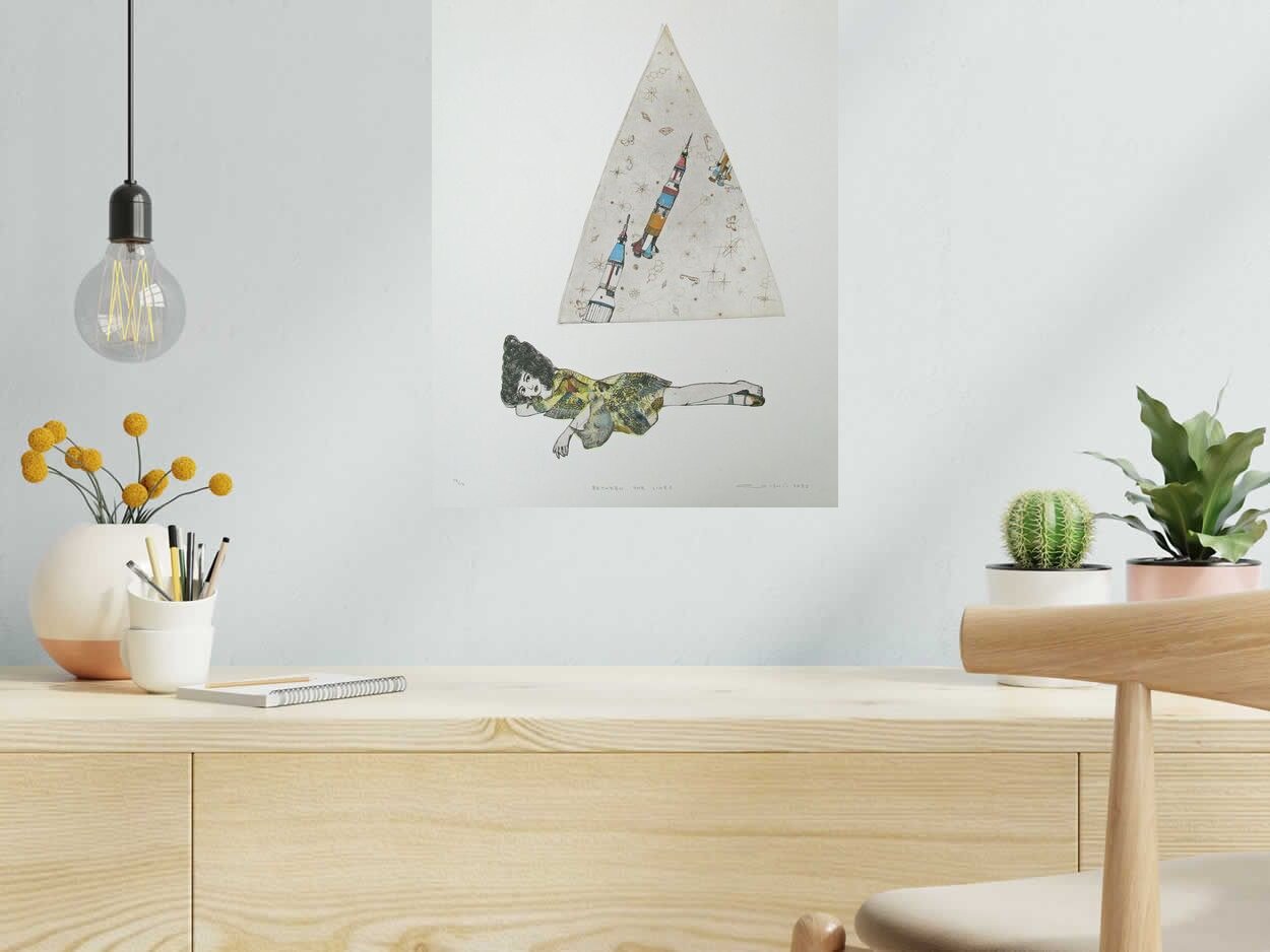 Editions d'art de ATSUKO ISHII a pour titre  BETWEEN THE LINES style figuratif dim : ATSUKO ISHIIprix:250