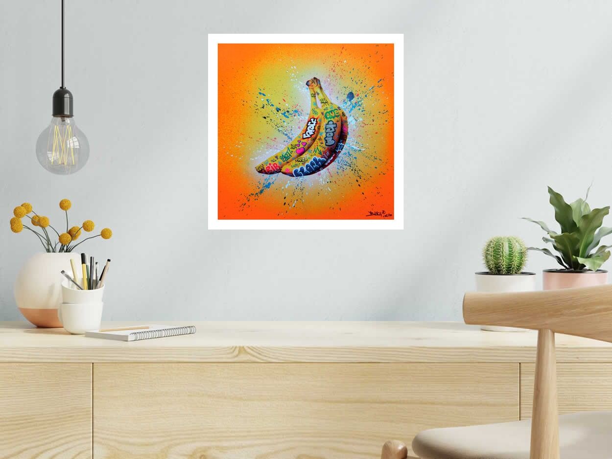 Editions d'art de BLACH a pour titre  Banana style street art dim : BLACHprix:70