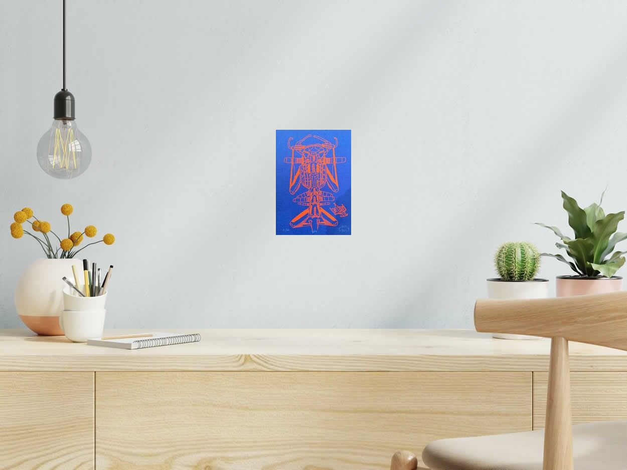 Editions d'art de JIBE a pour titre  BOT 2 style graphique dim : JIBEprix:40