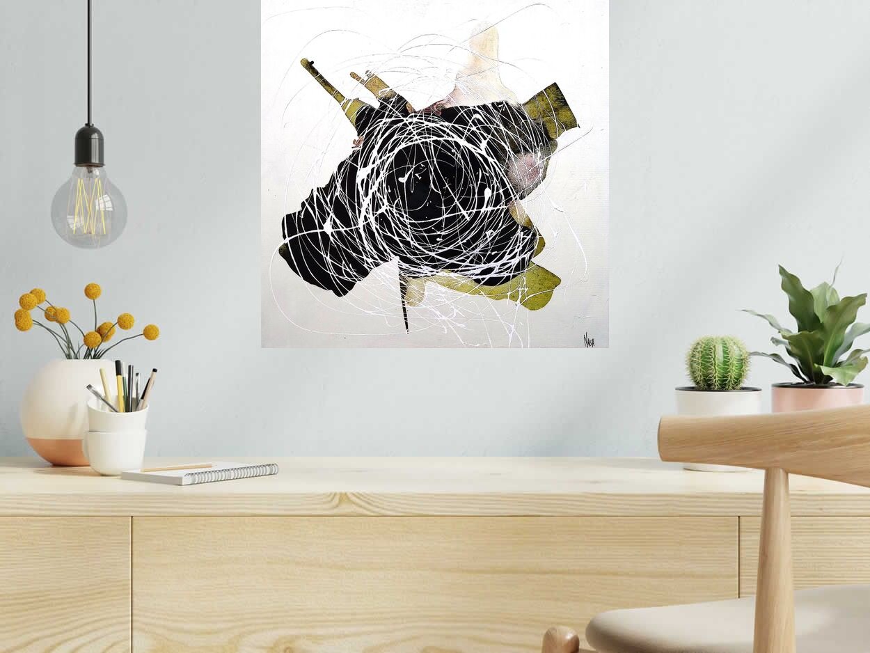Tableau de NASH a pour titre  Miami style abstrait dim : NASHprix:300