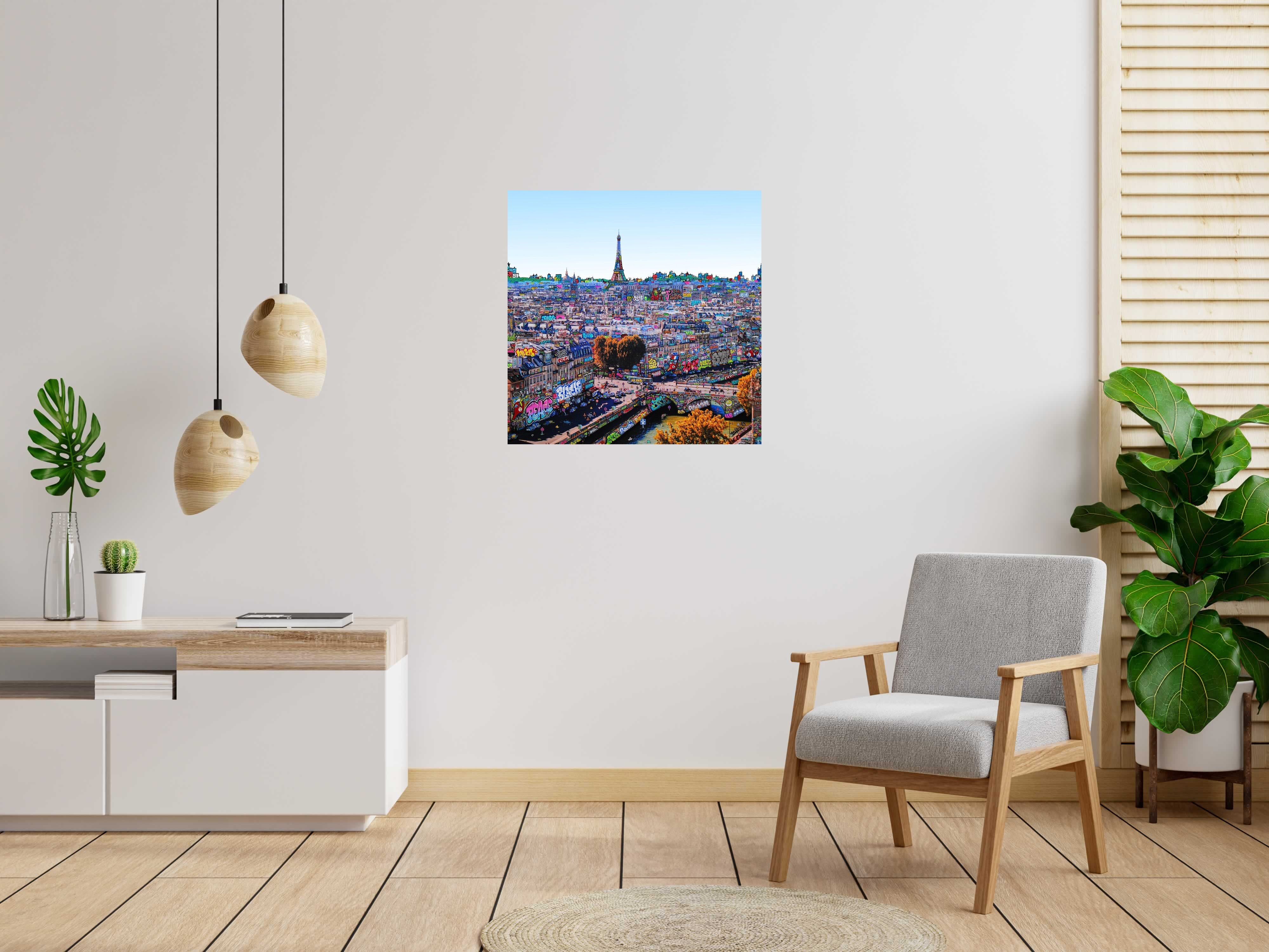 Editions d'art de BLACH a pour titre  Paris OM Olympique Mascotte style street art dim : BLACHprix:240
