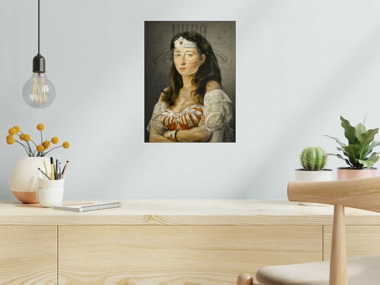 Editions d'art de OliR a pour titre  Wonderlady style grapique, figurative dim : OliRprix:70