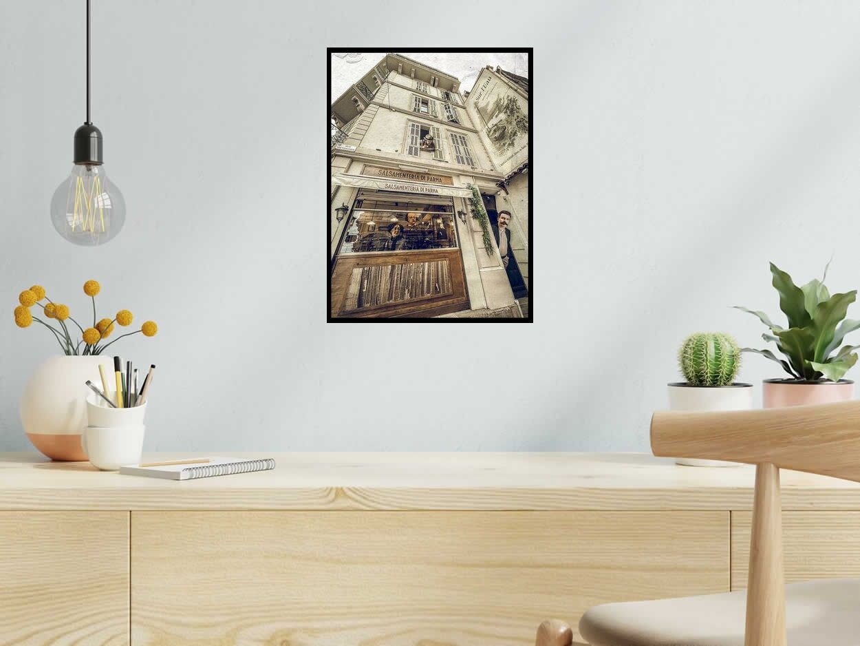 Editions d'art de OliR a pour titre  L'epicerie Litteraire style grapique, figurative dim : OliRprix:70