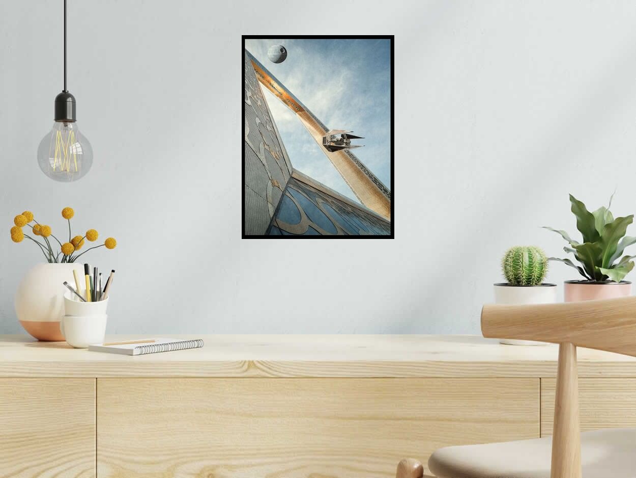 Editions d'art de OliR a pour titre  SW The frame I style grapique, figurative dim : OliRprix:70