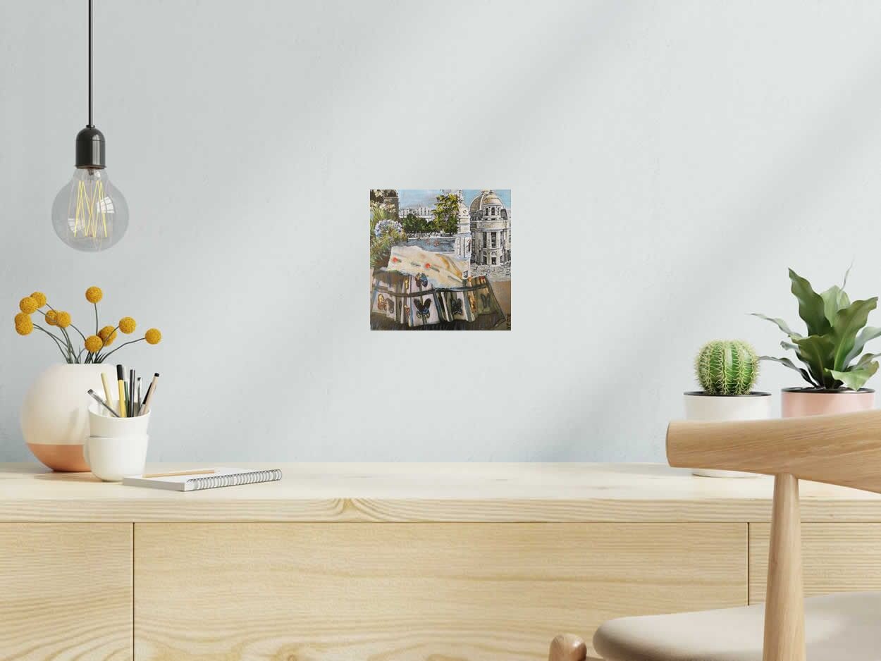 Tableau de VEROE a pour titre  HAUTE EN COUTURE style figuratif dim : VEROEprix:90