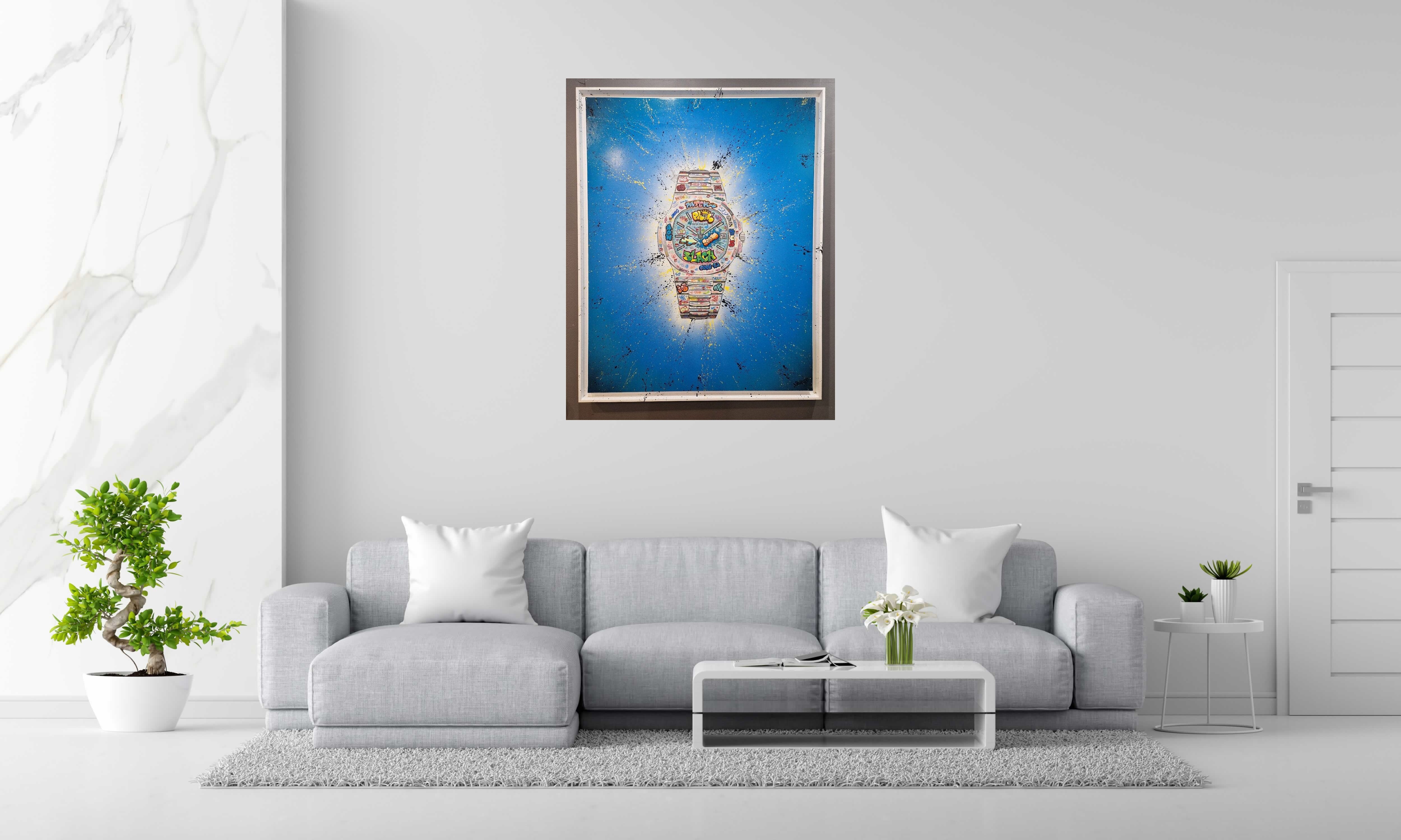 Tableau de BLACH a pour titre  Patek Philippe style street art dim : BLACHprix:1500