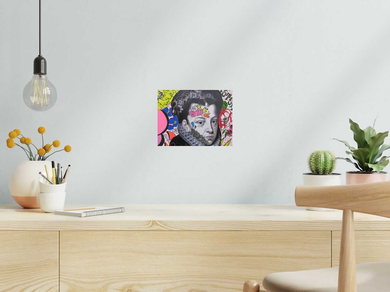 Dessin de LN LE PAPE a pour titre  Just chill style street pop art dim : LN LE PAPEprix:80