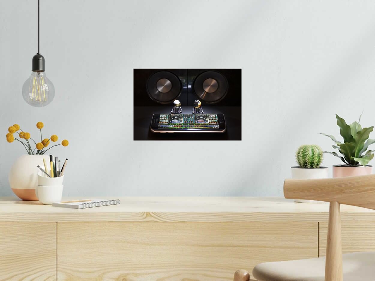 Photo de SAMSOFY a pour titre  DAFT PUNK E/A style graphique dim : SAMSOFYprix:60
