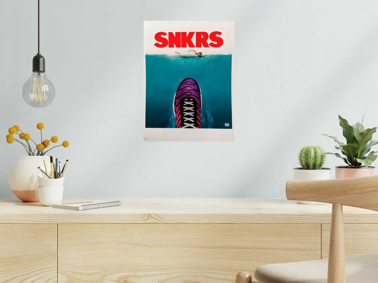 Editions d'art de SHUZ a pour titre  SNKRS style figuratif dim : SHUZprix:40