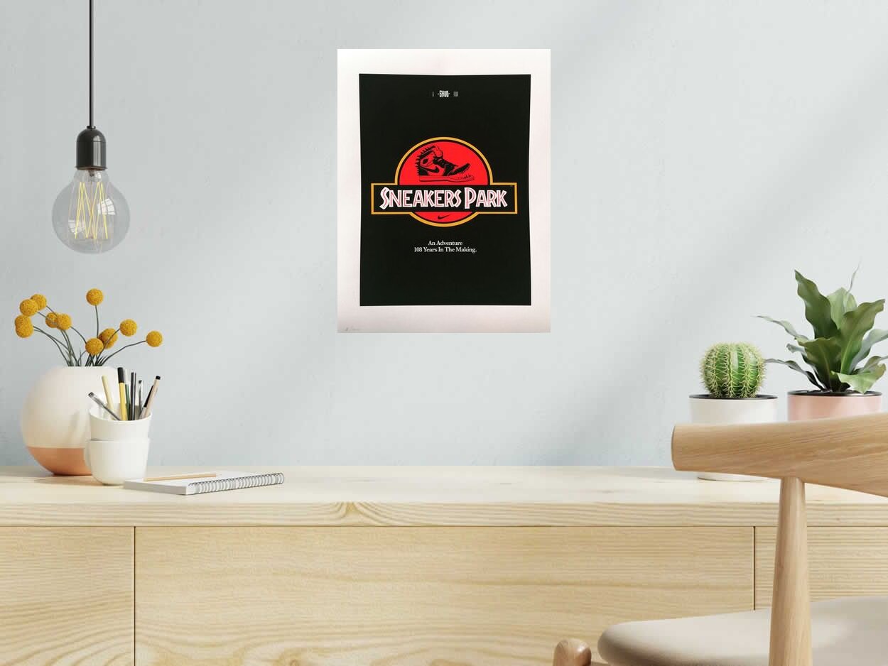 Editions d'art de SHUZ a pour titre  SNEAKERS PARK style figuratif dim : SHUZprix:40