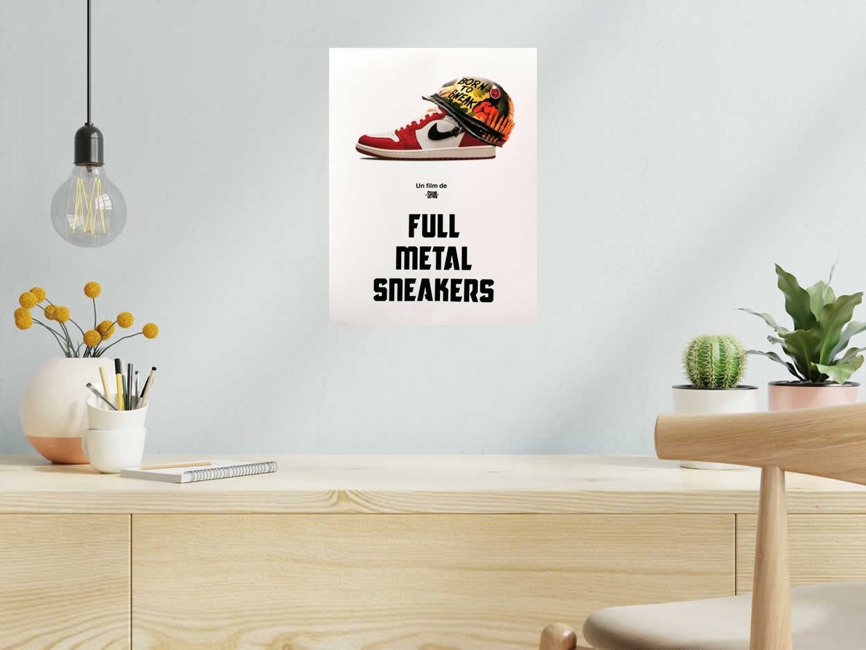 Editions d'art de SHUZ a pour titre  FULL METAL SNEAKERS style figuratif dim : SHUZprix:40