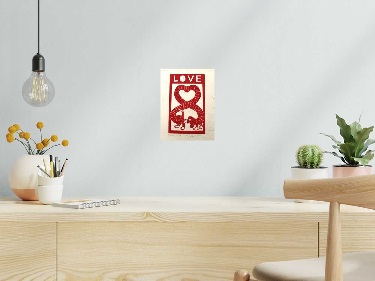 Editions d'art de PHILIPPE ACHERMANN a pour titre  Love style figuratif dim : PHILIPPE ACHERMANNprix:40
