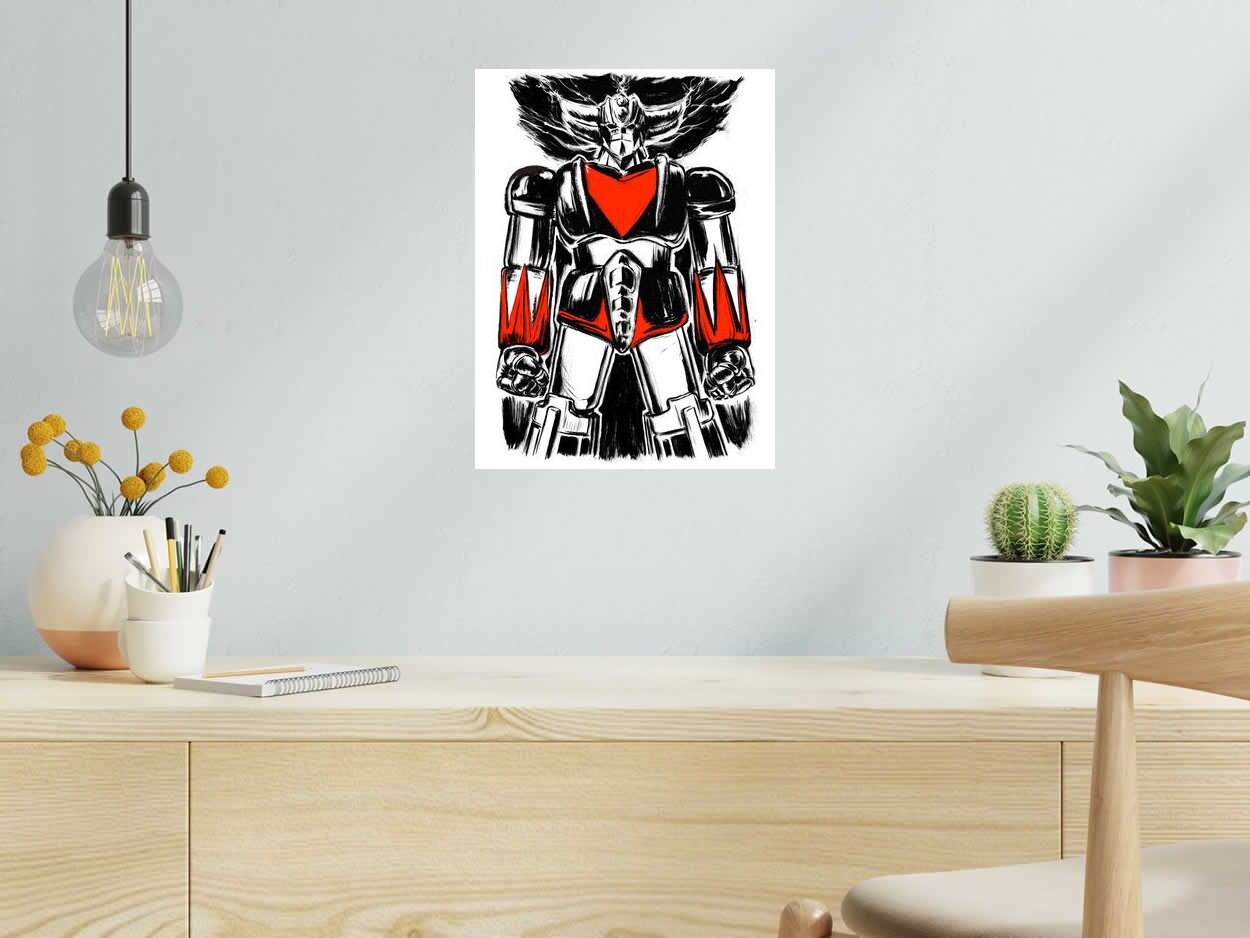 Editions d'art de Carlos Olmo a pour titre  Grendizer style figuratif dim : Carlos Olmoprix:60