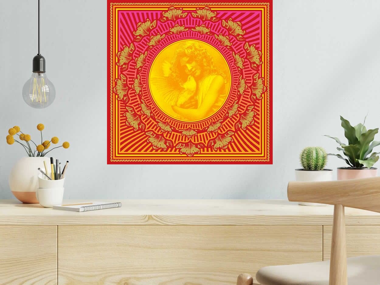 Editions d'art de CHUCK SPERRY a pour titre  ORANGE SUNSHINE style figuratif dim : CHUCK SPERRYprix:400