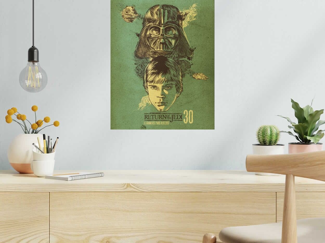 Editions d'art de Carlos Olmo a pour titre  Return of the Jedi style figuratif dim : Carlos Olmoprix:80