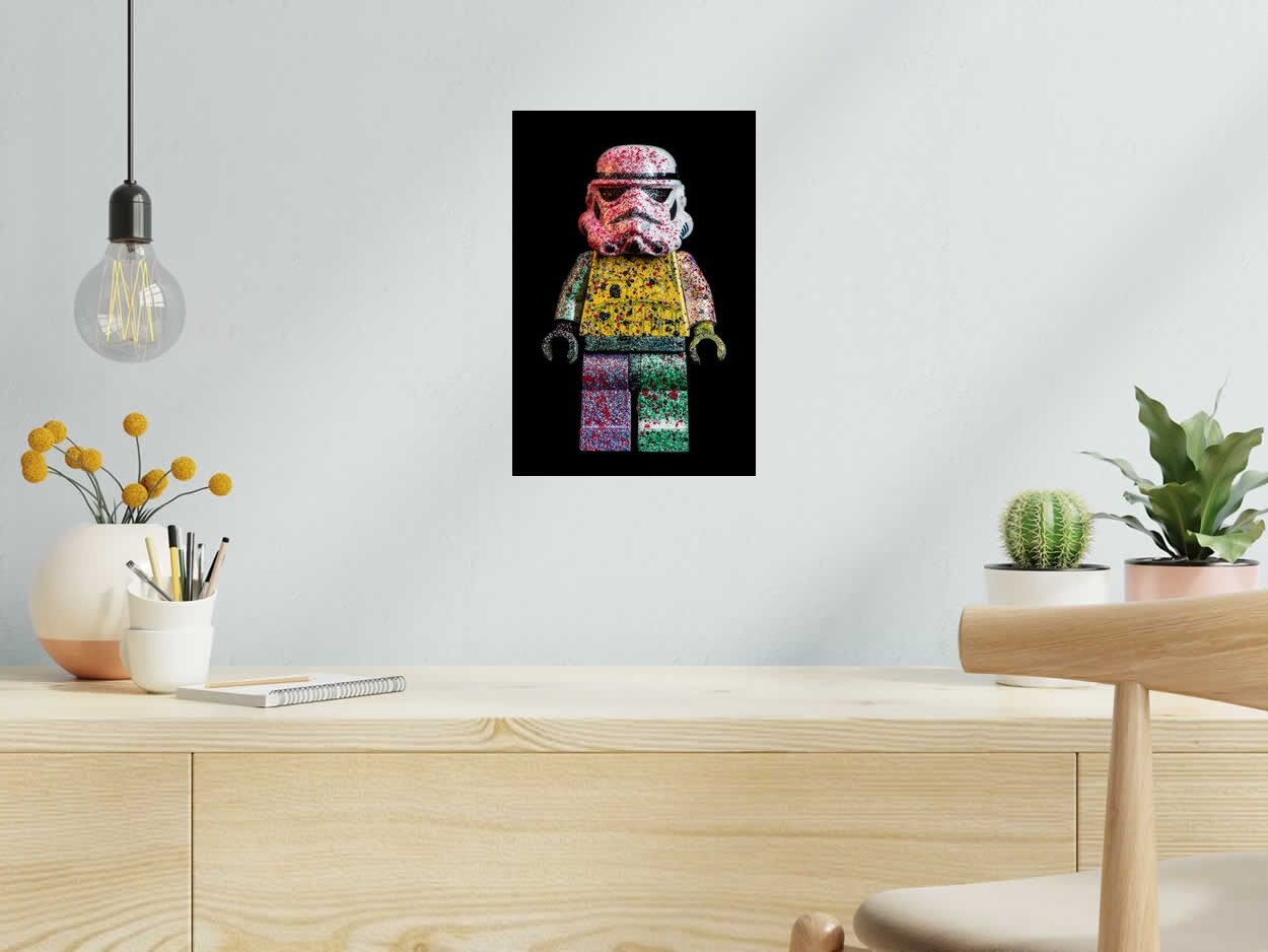 Photo de SAMSOFY a pour titre  STORMTROOPER SPLASH style graphique dim : SAMSOFYprix:60