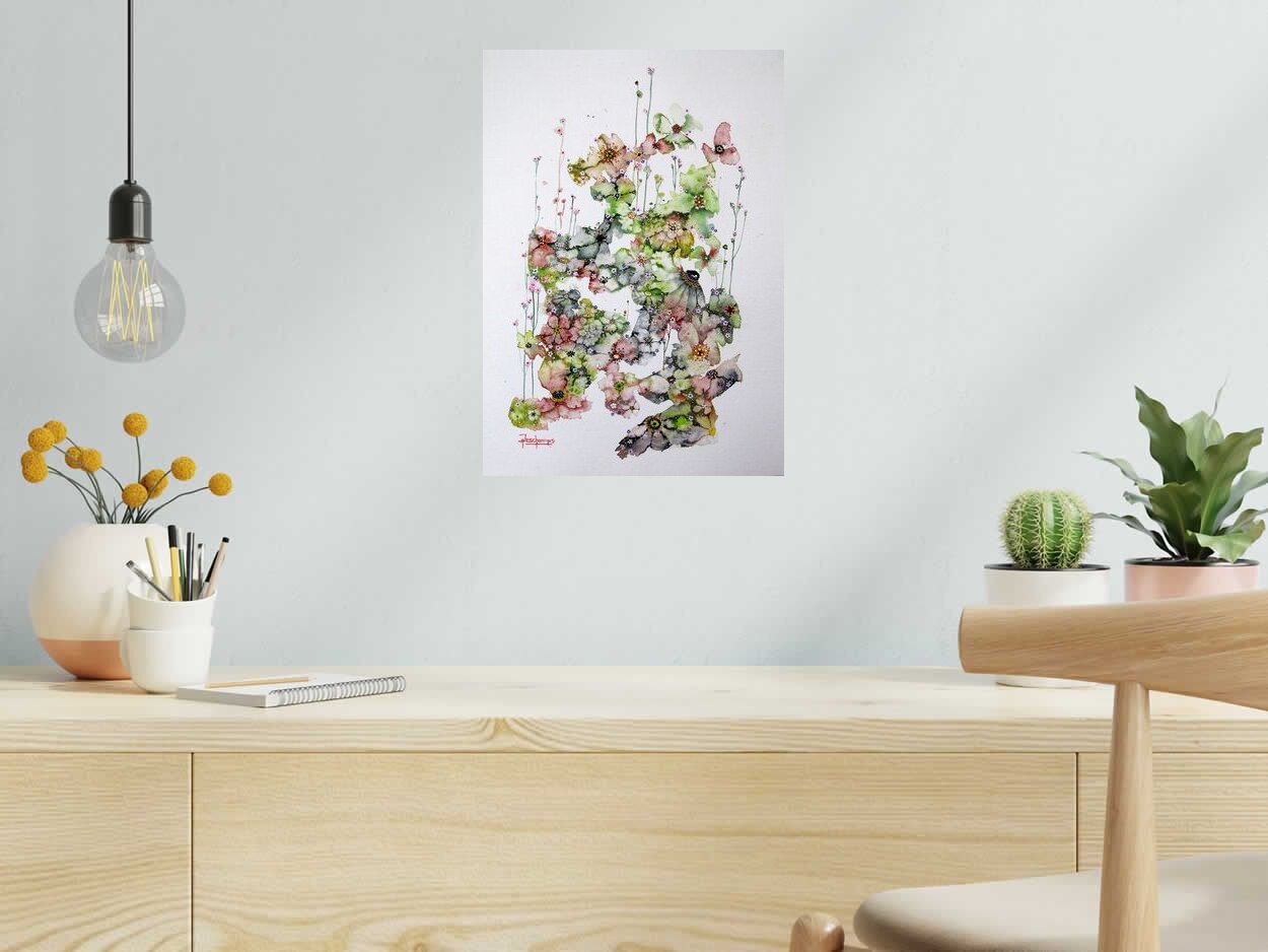 Dessin de AMANDINE DESCHAMPS a pour titre  FLEURS DE SEL 18 style figuratif dim : AMANDINE DESCHAMPSprix:290