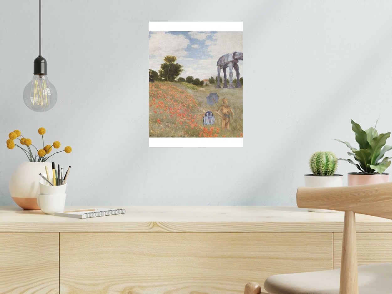 Editions d'art de SHUZ a pour titre  Les Coquelicots style figuratif dim : SHUZprix:40