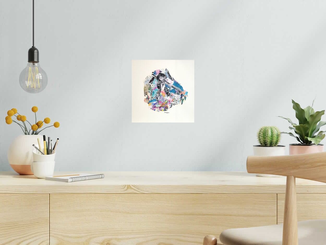 Editions d'art de FLOREPEA a pour titre  Tina style street art, graphique dim : FLOREPEAprix:100