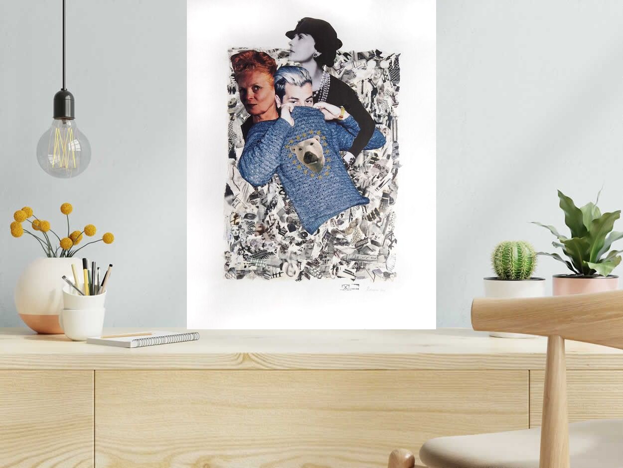 Editions d'art de FLOREPEA a pour titre  La peau de l'ours style graphique dim : FLOREPEAprix:350