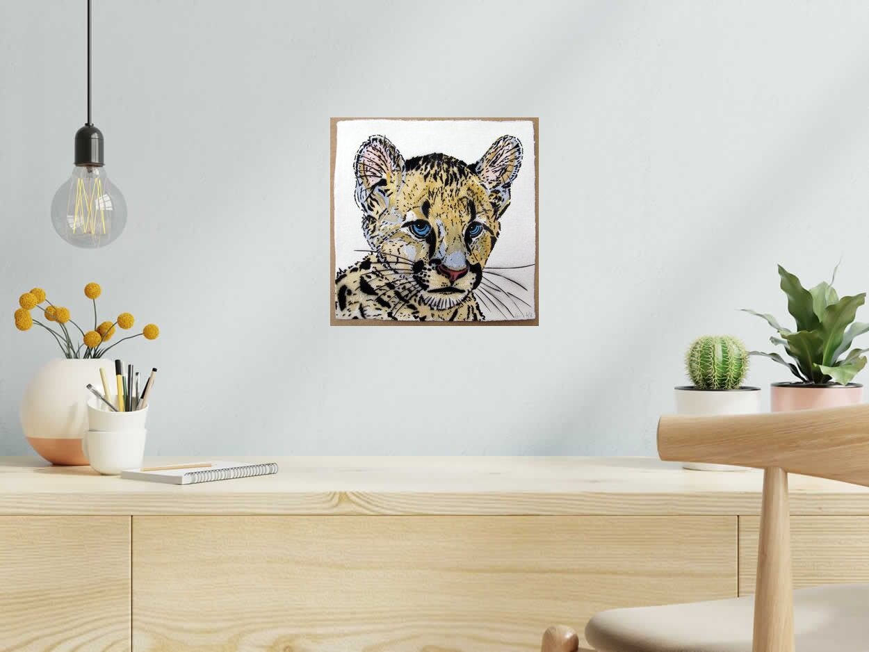 Dessin de MOSKO a pour titre  PETIT TIGRE style figuratif dim : MOSKOprix:330