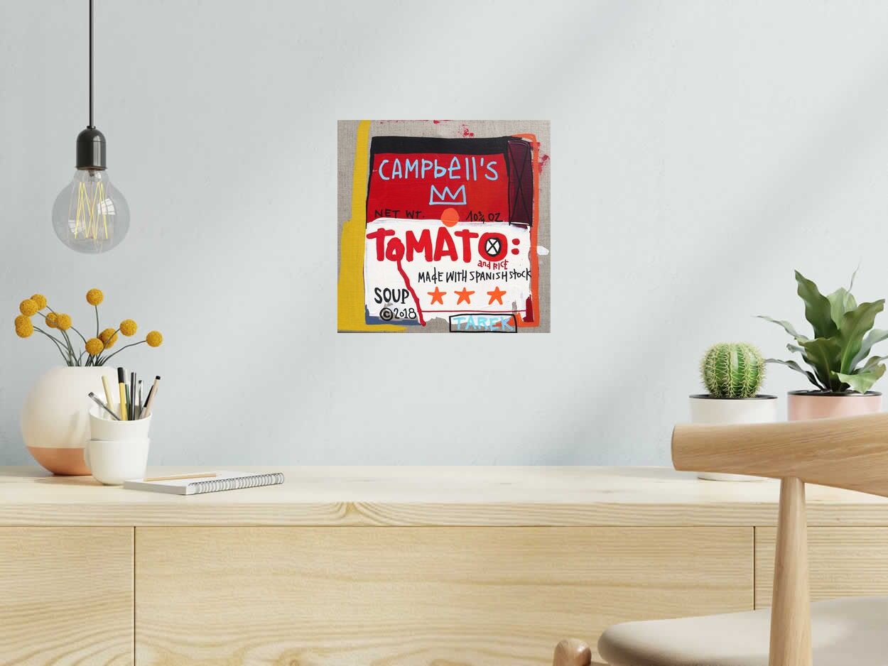 Tableau de TAREK a pour titre  Tomato style street art dim : TAREKprix:350
